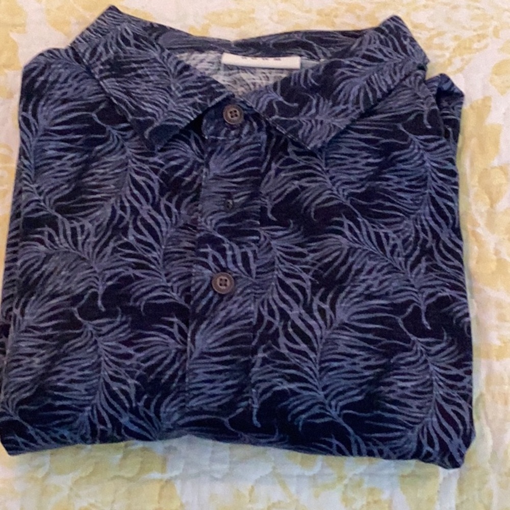 Men's Blue Patterned Shirt